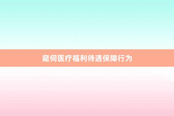 窥伺医疗福利待遇保障行为